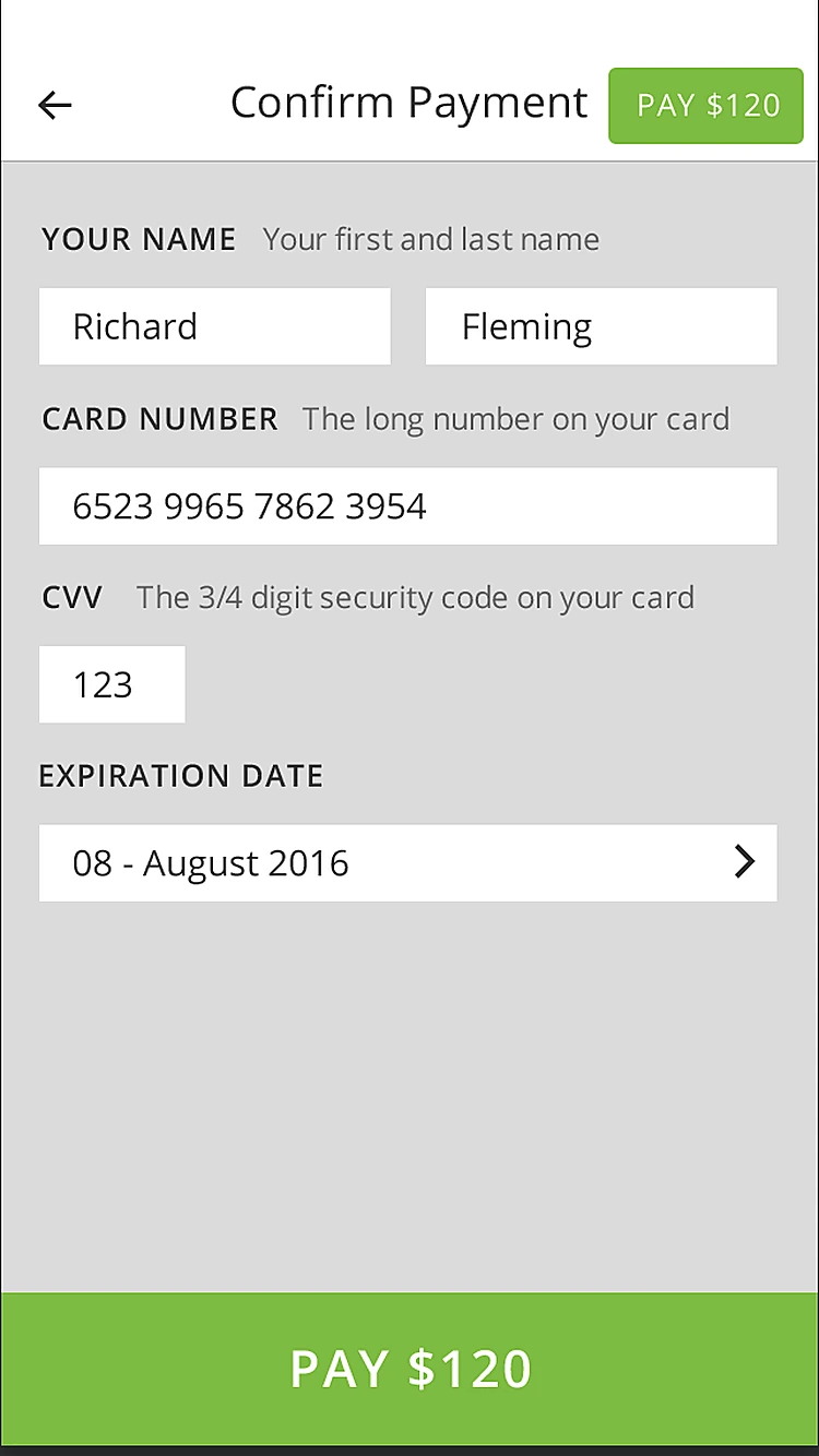 Ahroo: Payment
