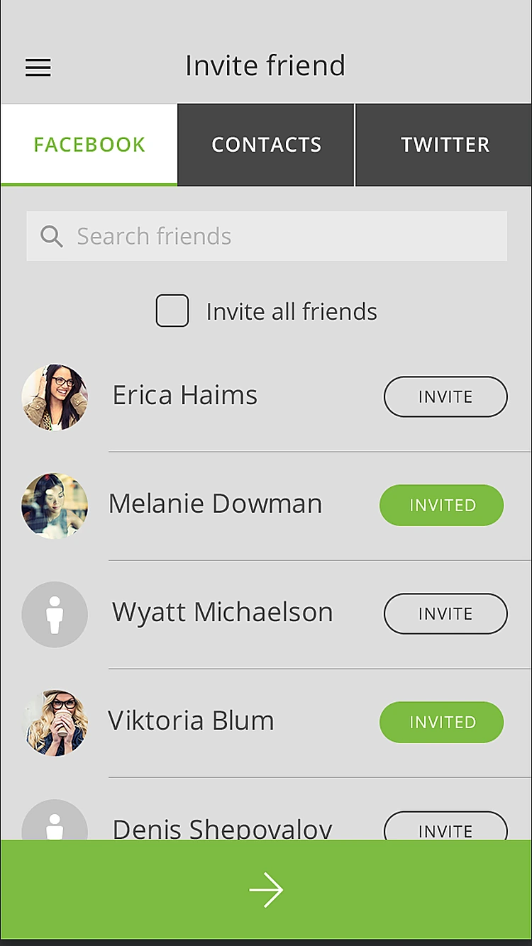 Ahroo: Invite friends