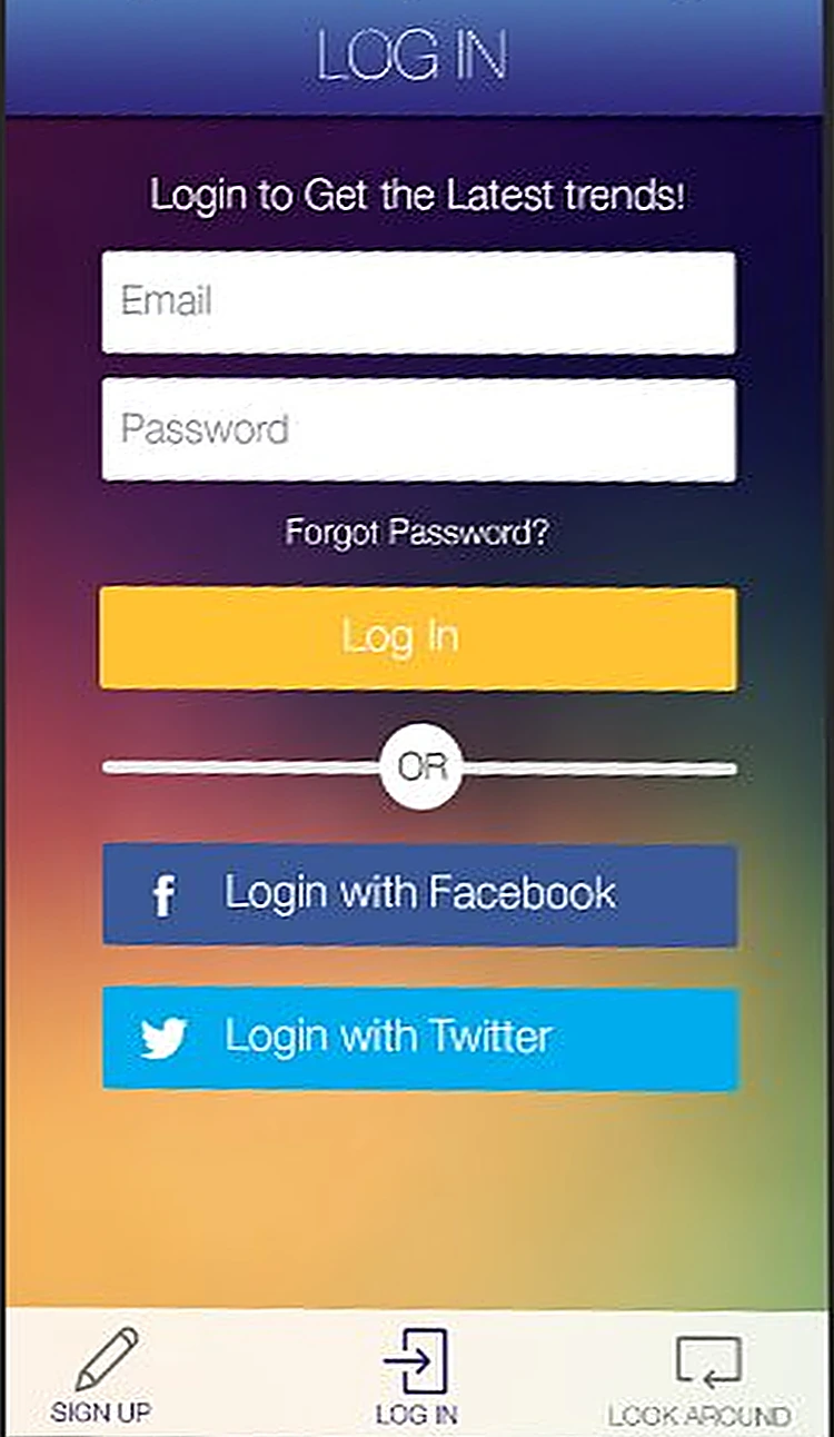 Brandify: Log in