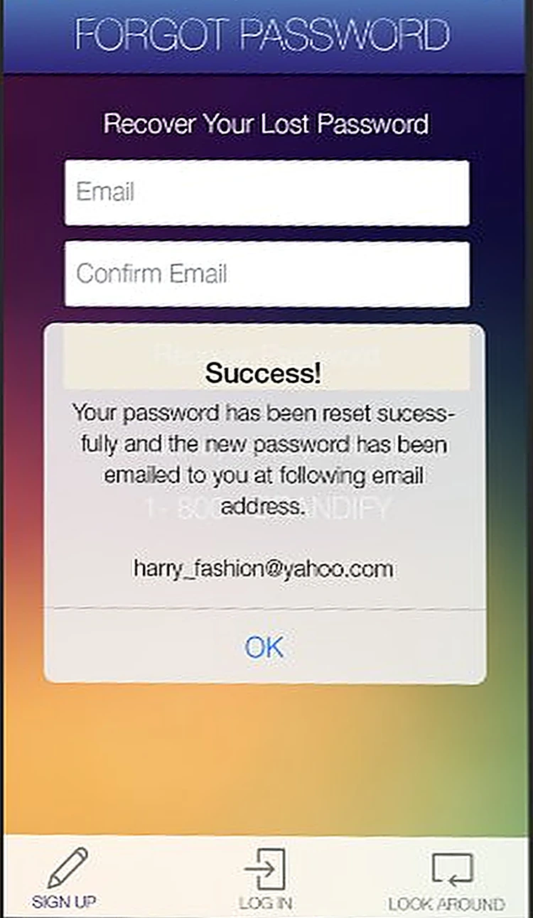Brandify: Password reset