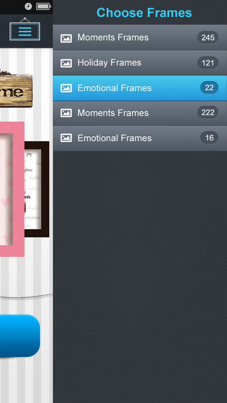 FramebyMail: Frame collections