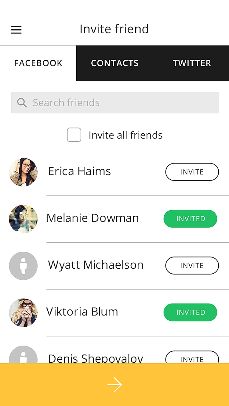 Local Hunter: Invite friends