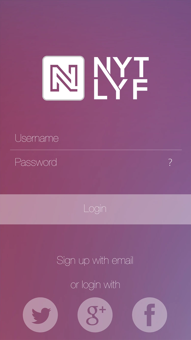 NYT LYF: Log in