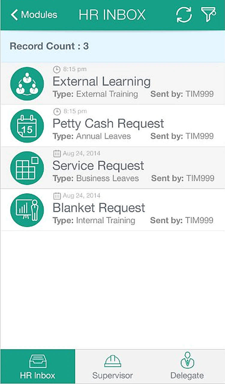 Shaheen: HR inbox