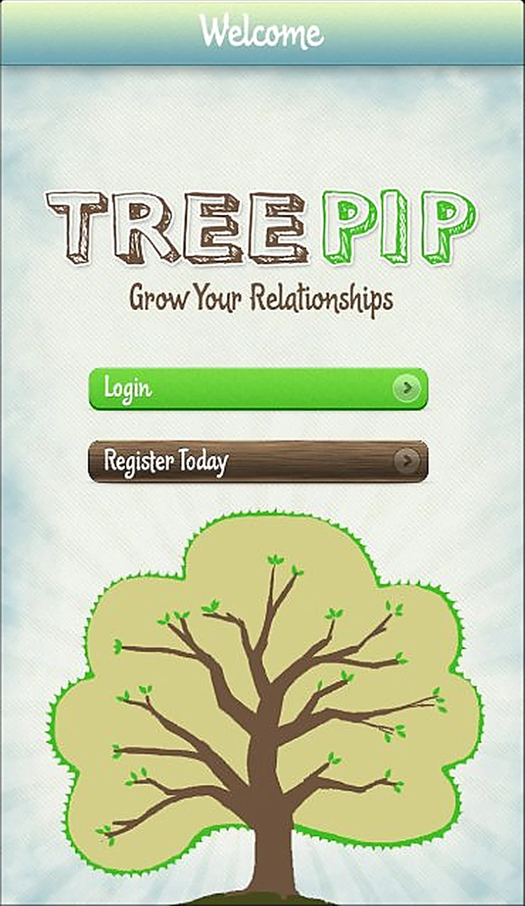 TreePip app screen