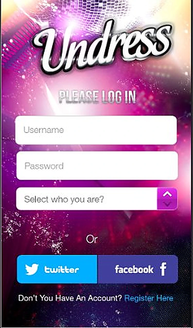 Undress: Login