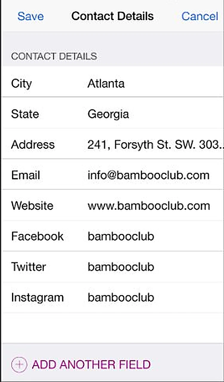 Undress: Contact details