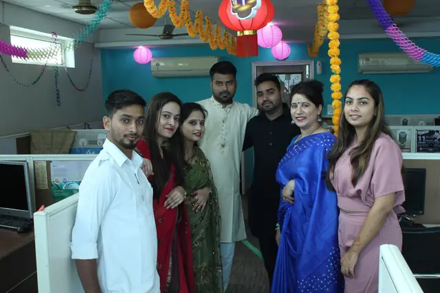 Festive ethnic day at the studio