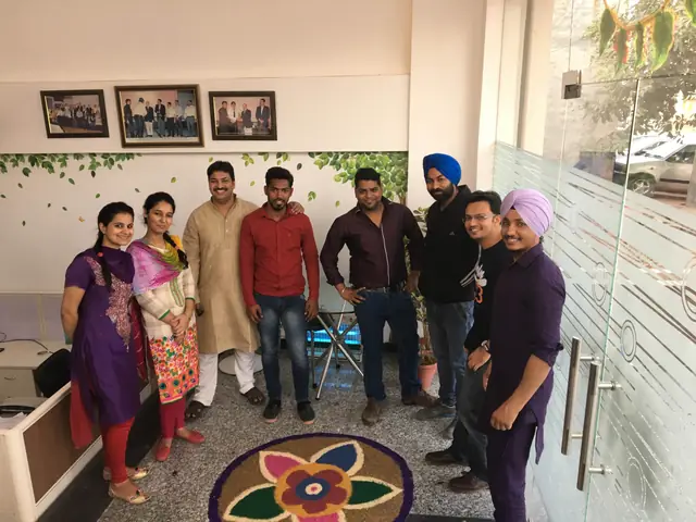 Diwali dress-up day at the studio