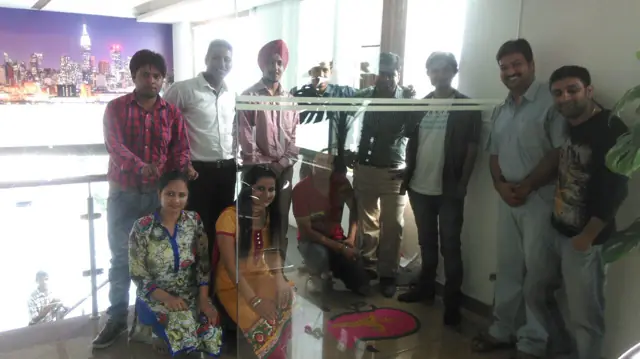 The Diwali team on the first floor