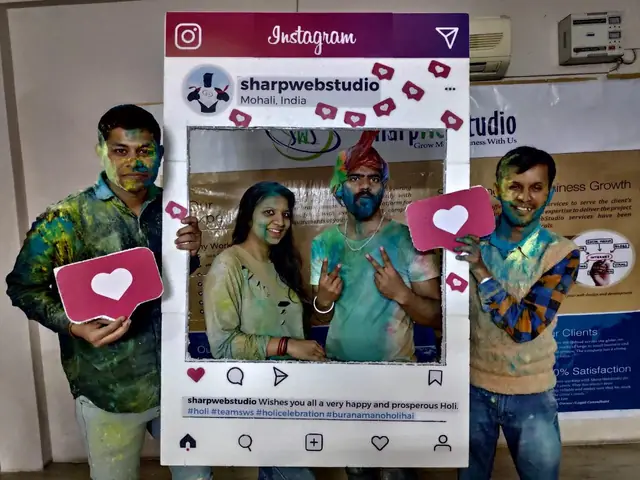 Holi at our Instagram photo frame