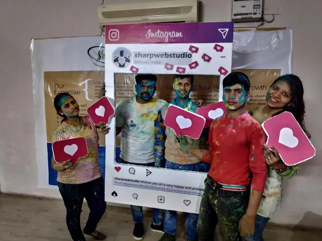 Covered head to toe in Holi colours