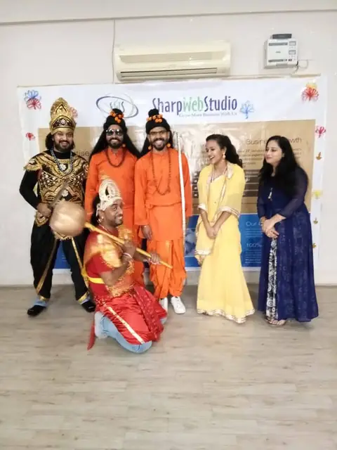 Dussehra, Ramleela characters visit the office