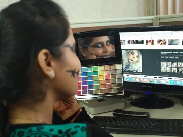Our designers did the make-up