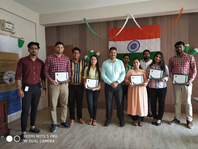 Certificate day for the team