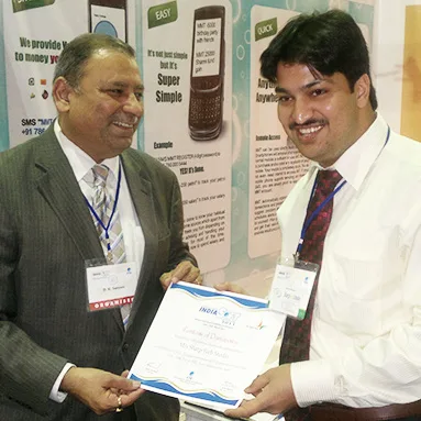 Certificate at IndiaSoft, with ESC