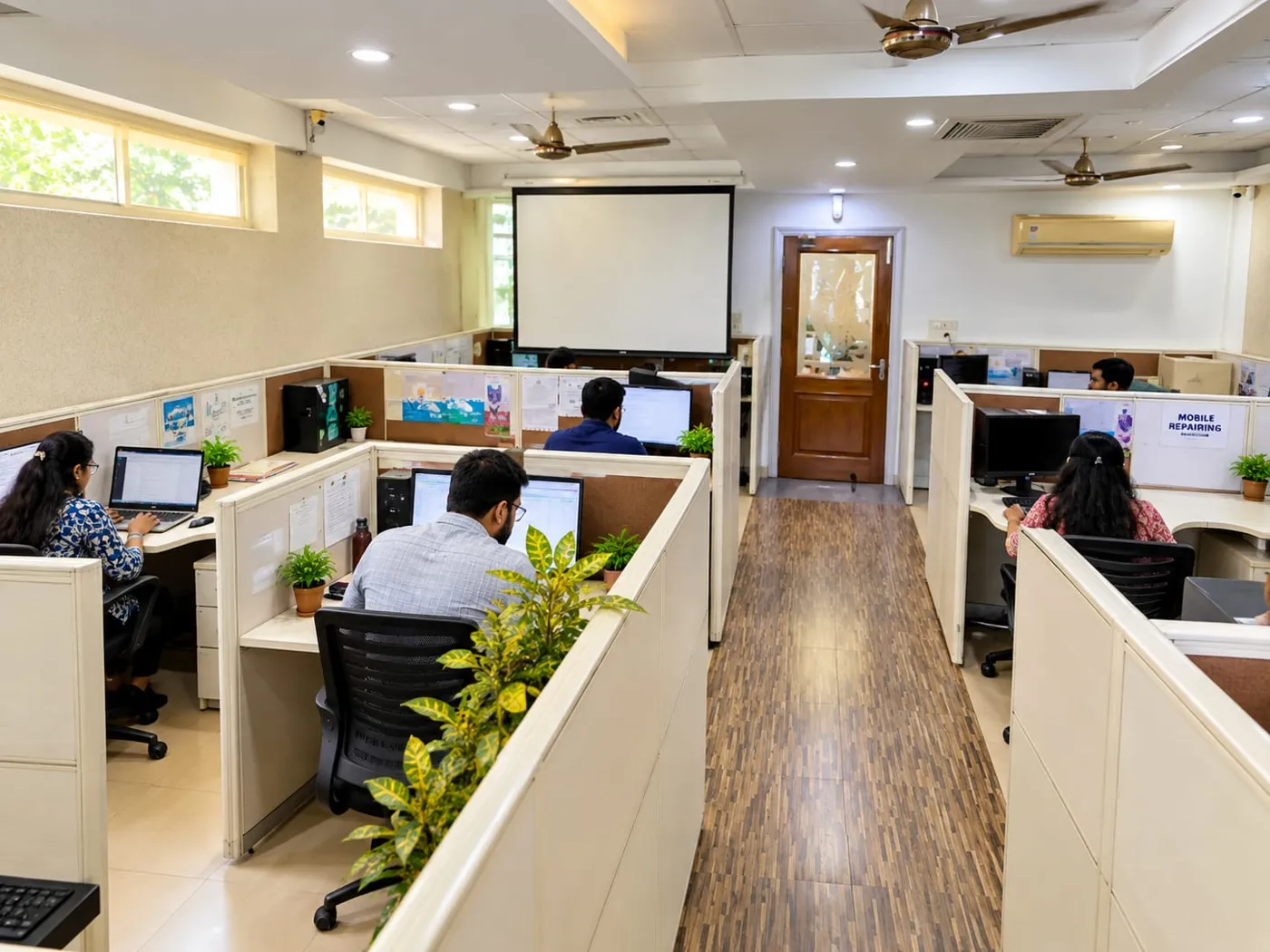 Sharp Web Studio meeting room and workspace