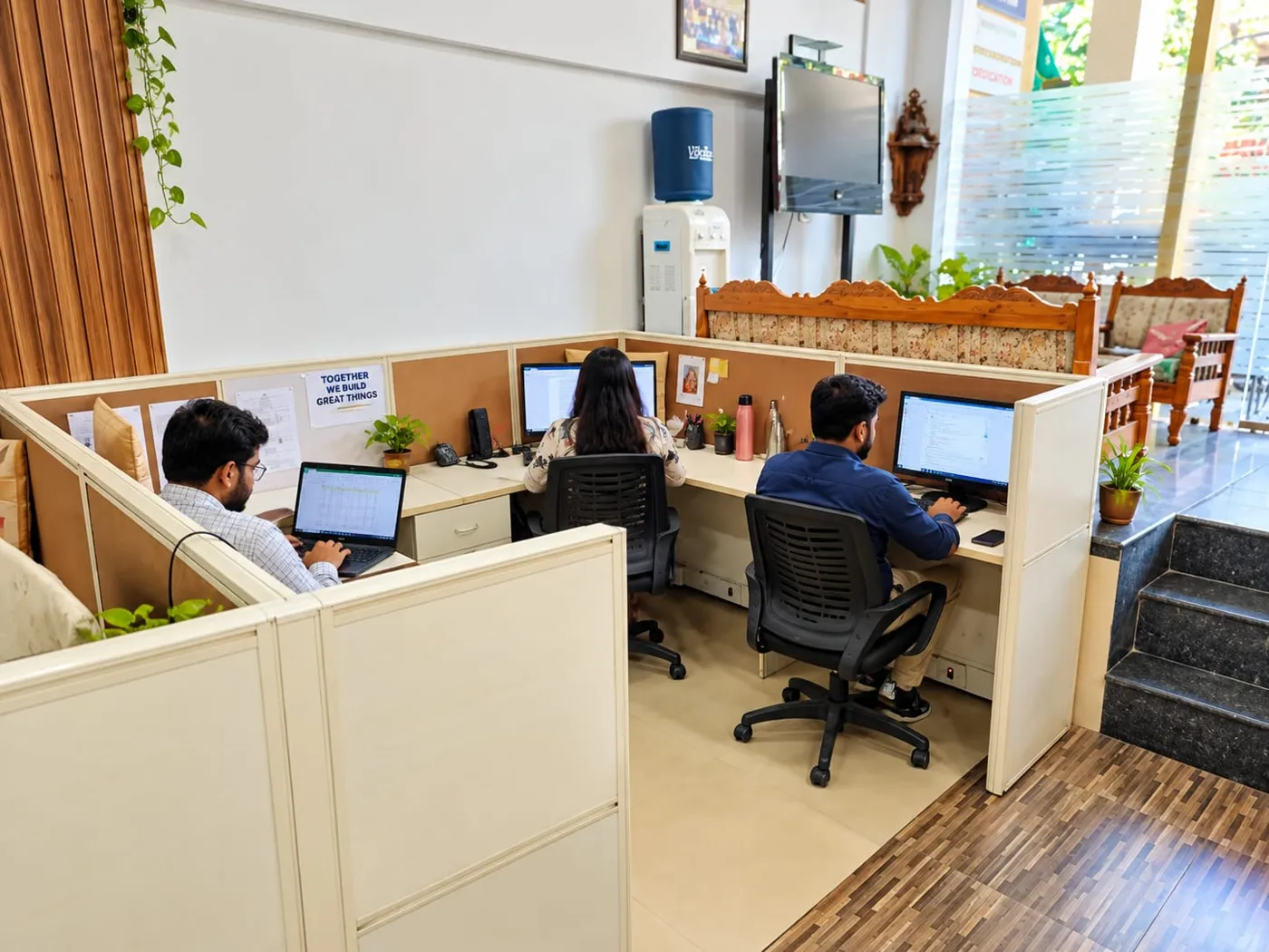 Design and development desks at Sharp Web Studio