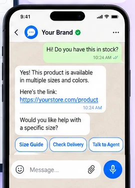 AI Omnichannel Messaging – Mobile chat experience