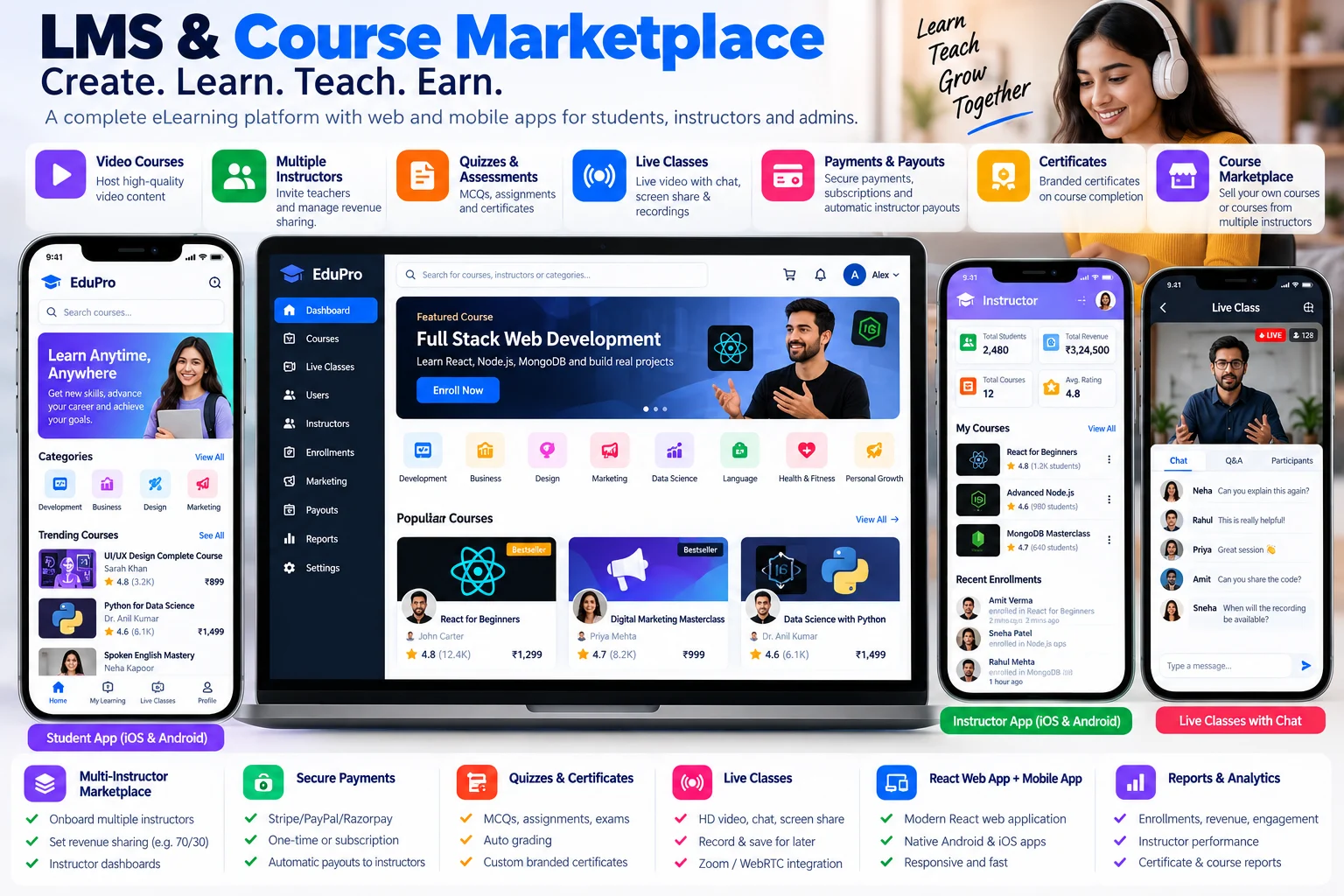 LMS & Course Marketplace