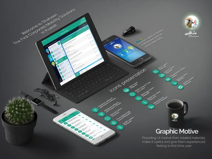 Shaheen: Enterprise app UI & icon system