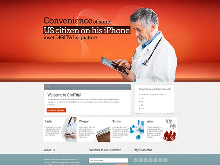 CliniTrial: Clinical research website