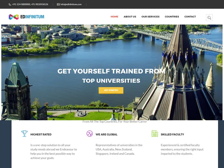 Edinfinitum: Study-abroad education website