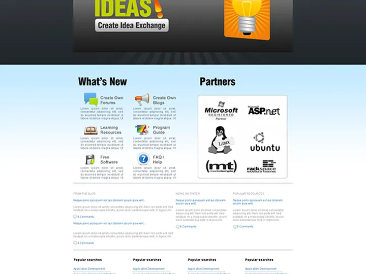 Idea Exchange: Software company portal