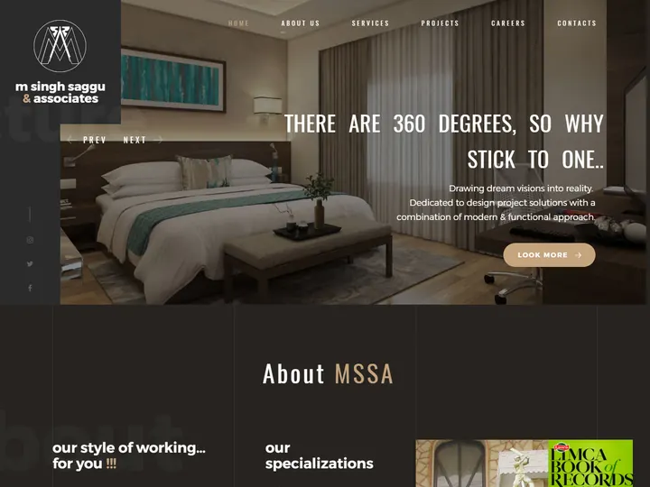 M Singh Saggu & Associates: Architecture studio website