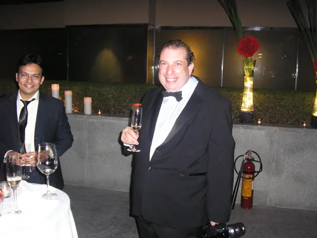 Richard Lester at the reception